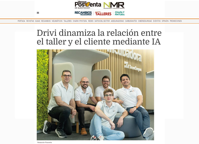 Drivi dinamiza la relación entre el taller y el cliente mediante IA